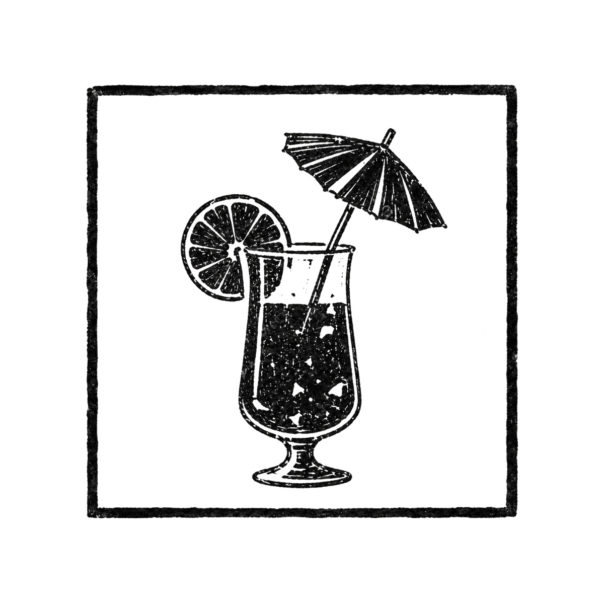 Linocut Coastal Mini Print (Individuals)