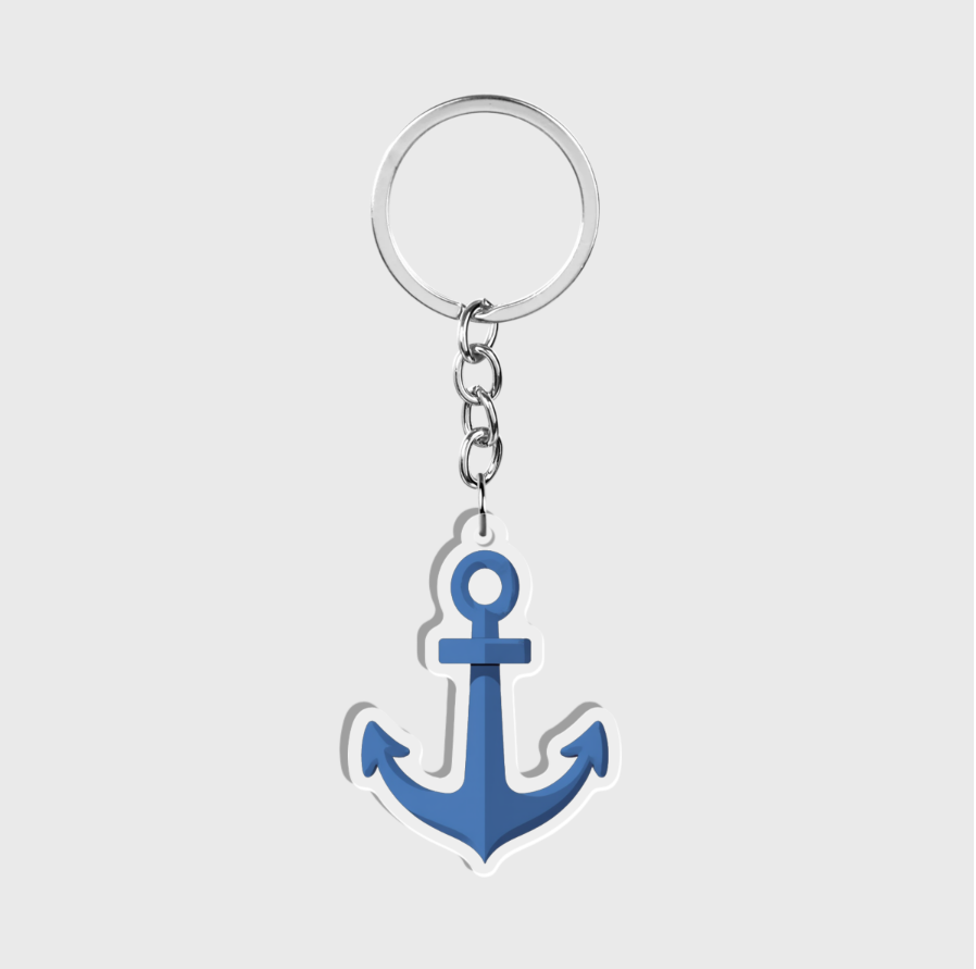 Coastal Acrylic Keychain Collection | Beach Bag Charm & Keyring