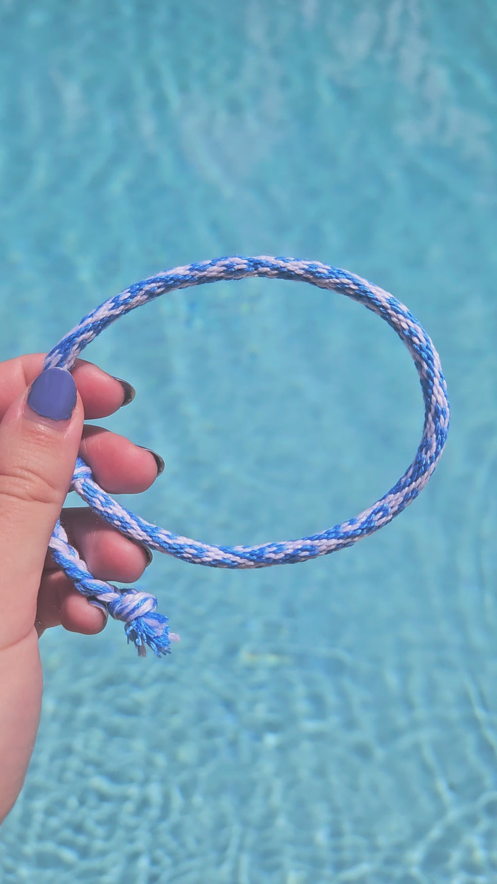 Wave Kumihimo Yarn Bracelet