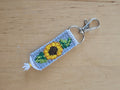 Sunflower Hand-Knotted Alpha Keychain