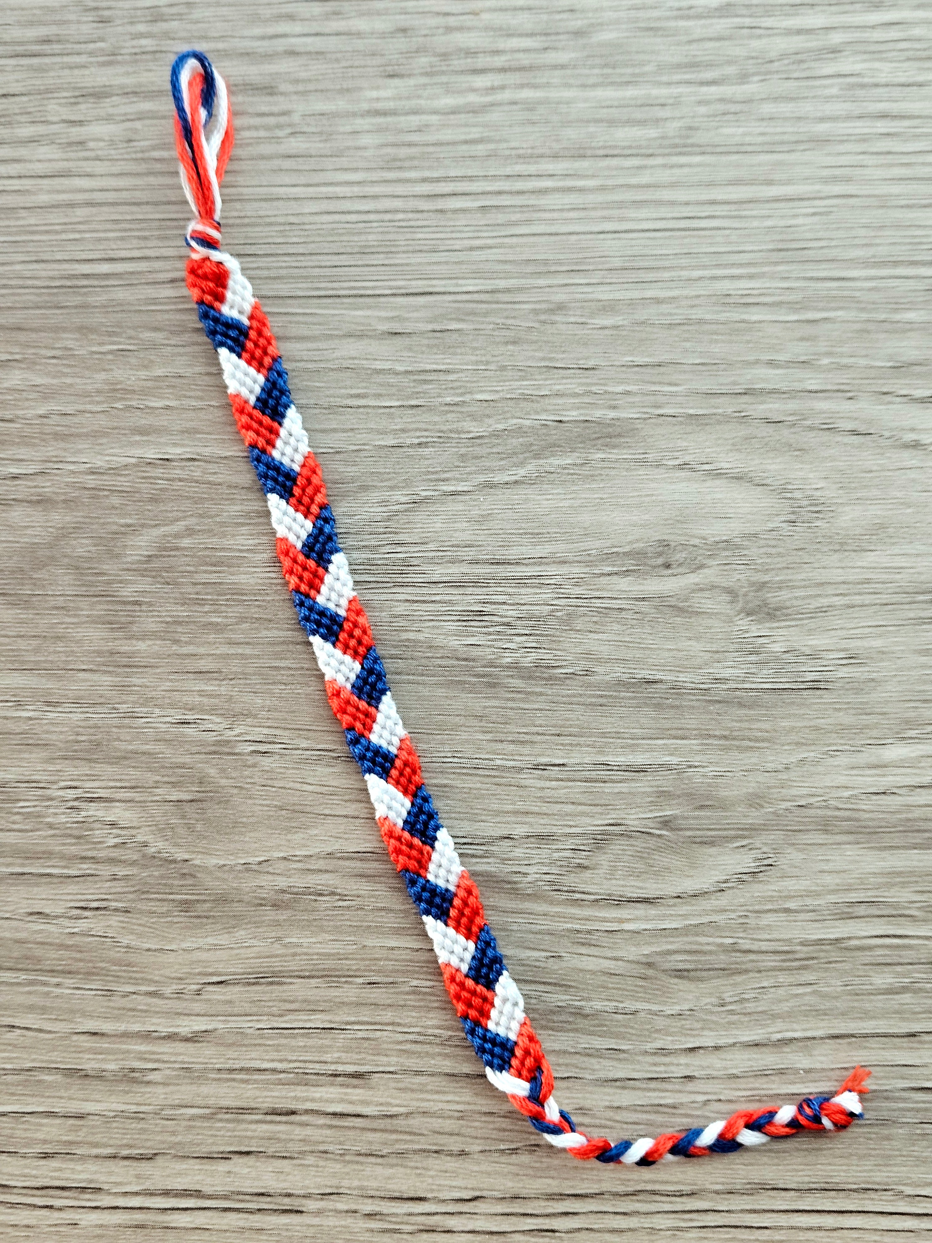 4th of July Yarn Friendship Bracelets
