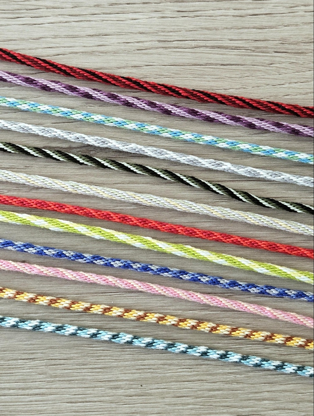 Birth Month Kumihimo Yarn Bracelet