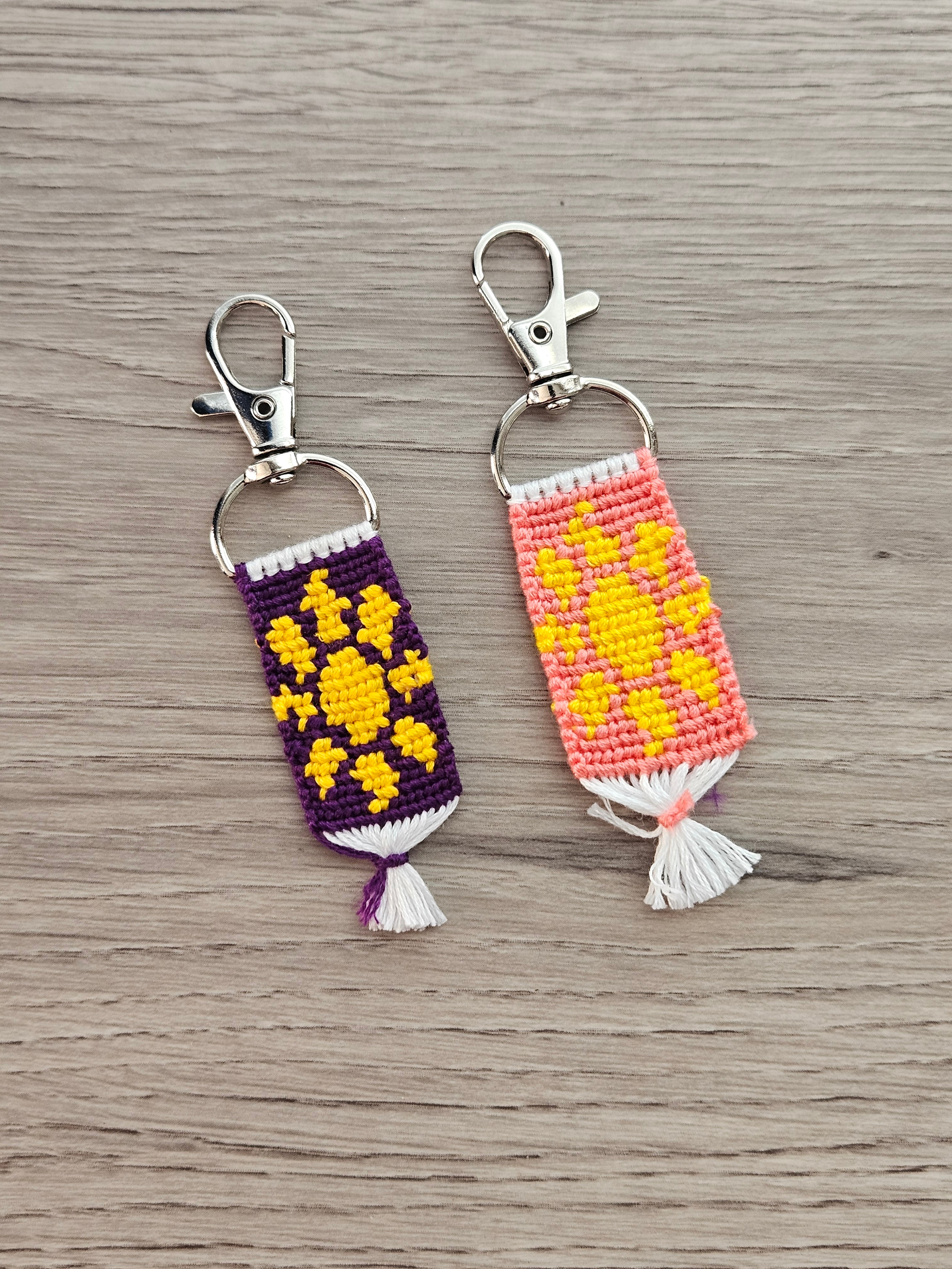 Sun Hand-Knotted Alpha Keychain