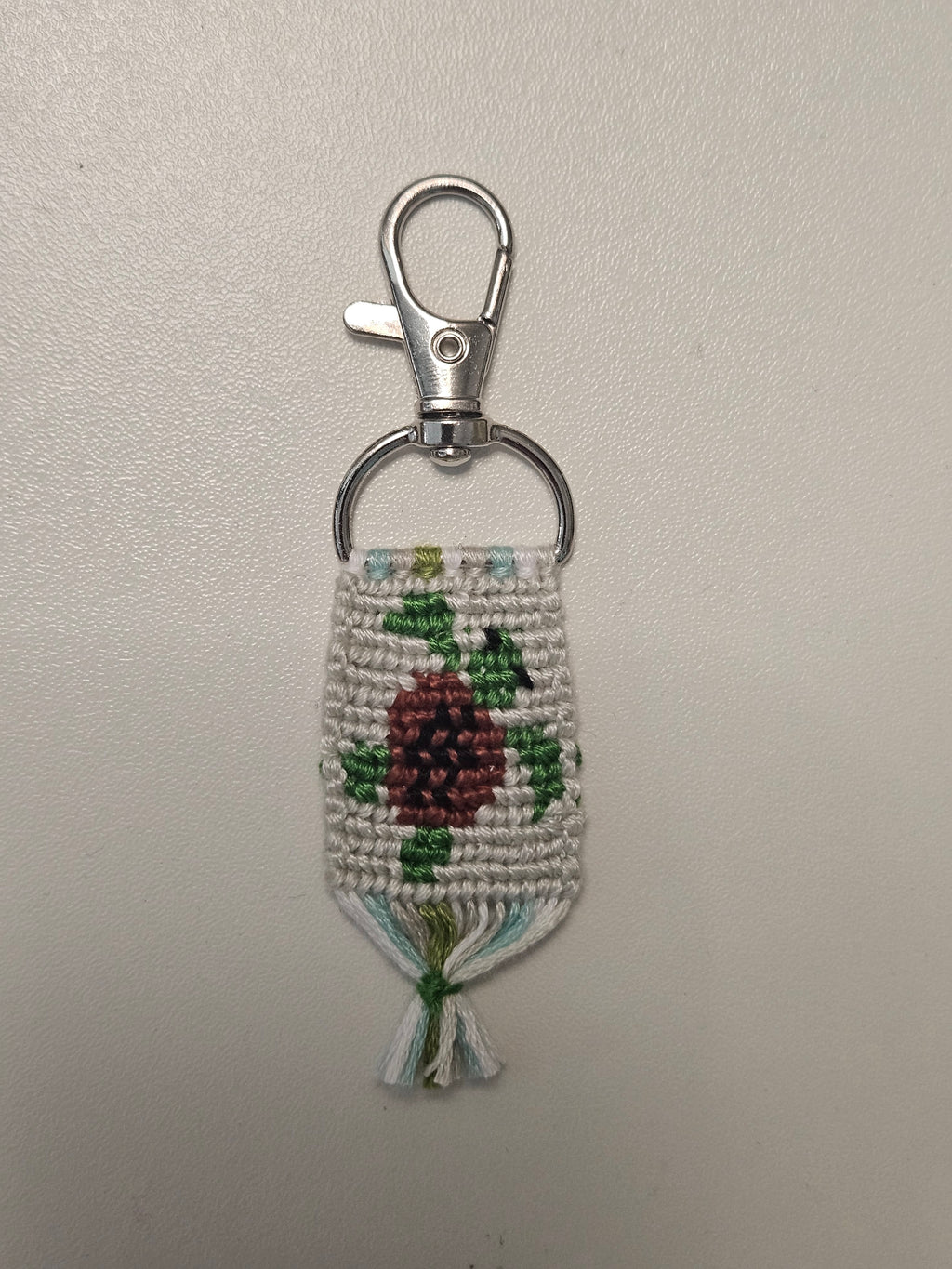 Sea Turtle Hand-Knotted Alpha Keychain