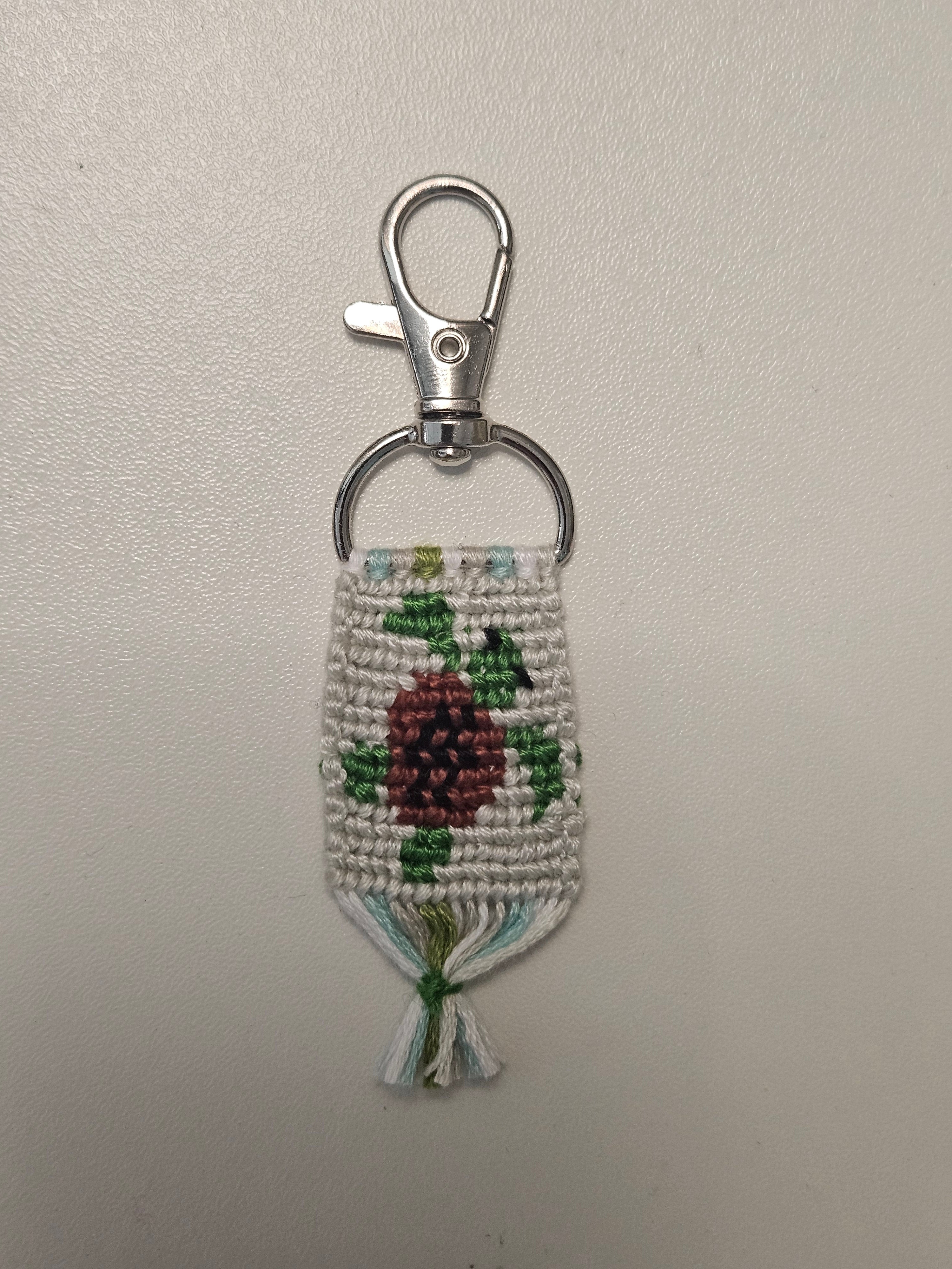 Sea Turtle Hand-Knotted Alpha Keychain