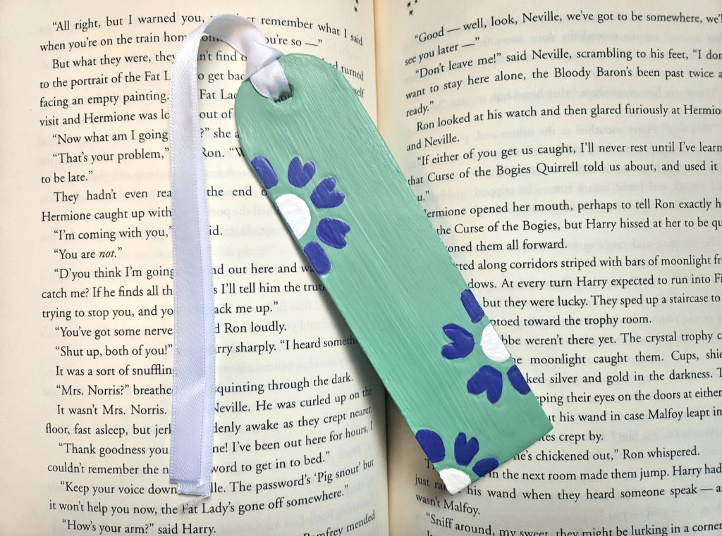 Air Dry Clay Floral Bookmark