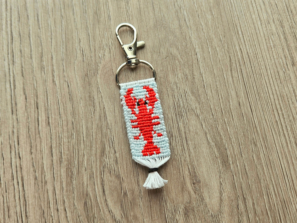 Lobster Hand-Knotted Alpha Keychain