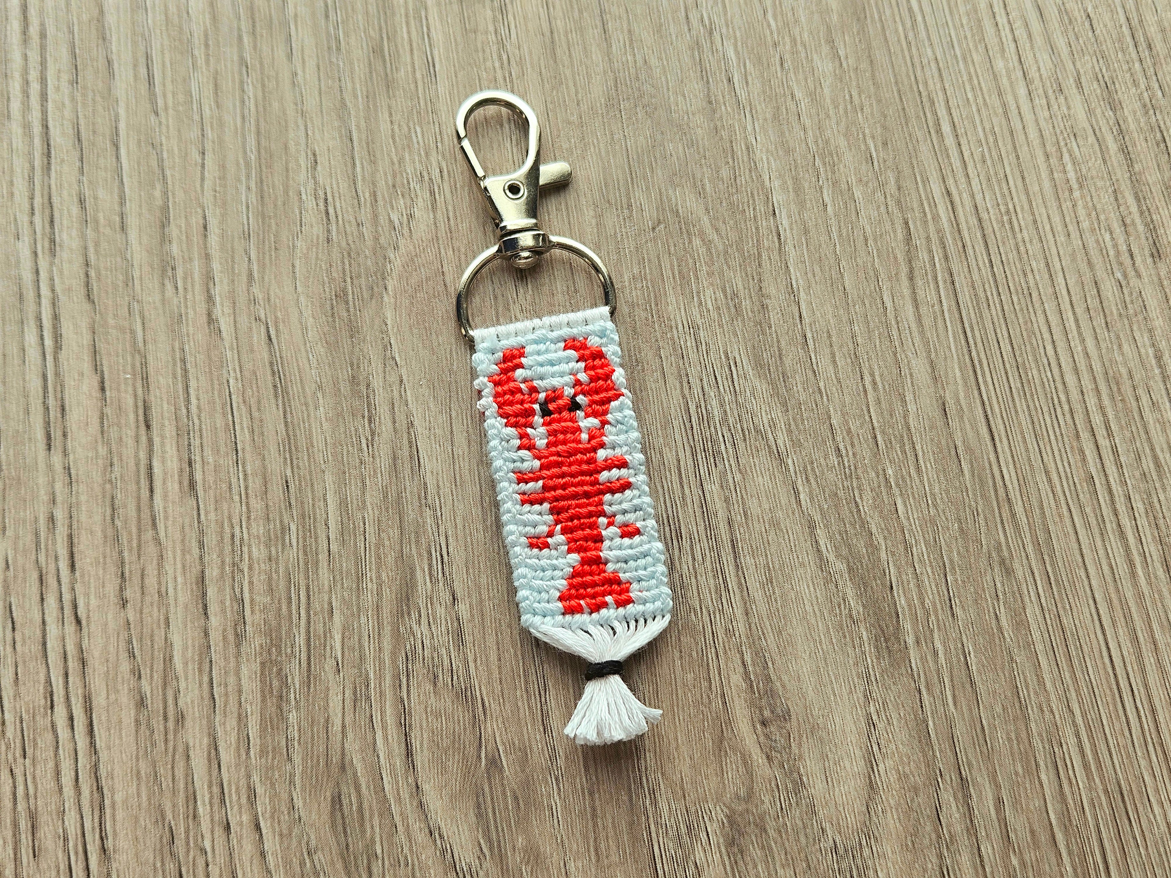 Lobster Hand-Knotted Alpha Keychain
