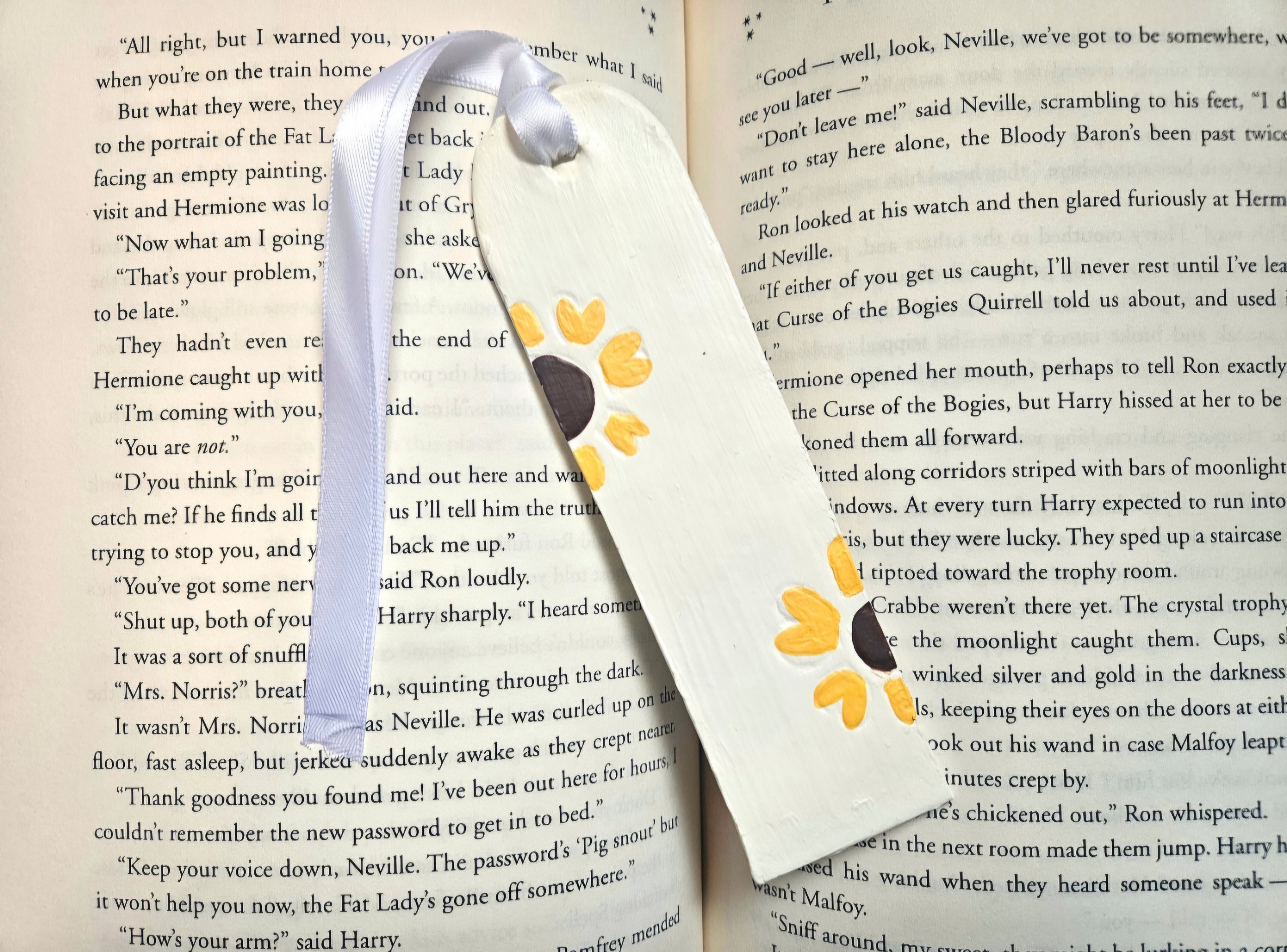 Air Dry Clay Floral Bookmark