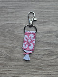 Hibiscus Flower Hand-Knotted Alpha Keychain