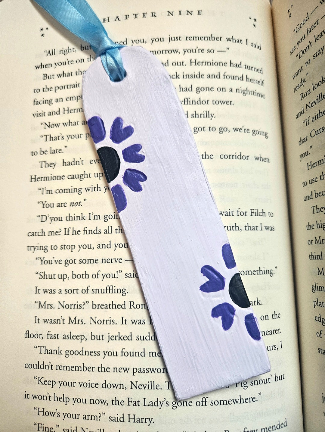 Air Dry Clay Floral Bookmark