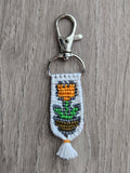 Flower Pot Hand-Knotted Alpha Keychain