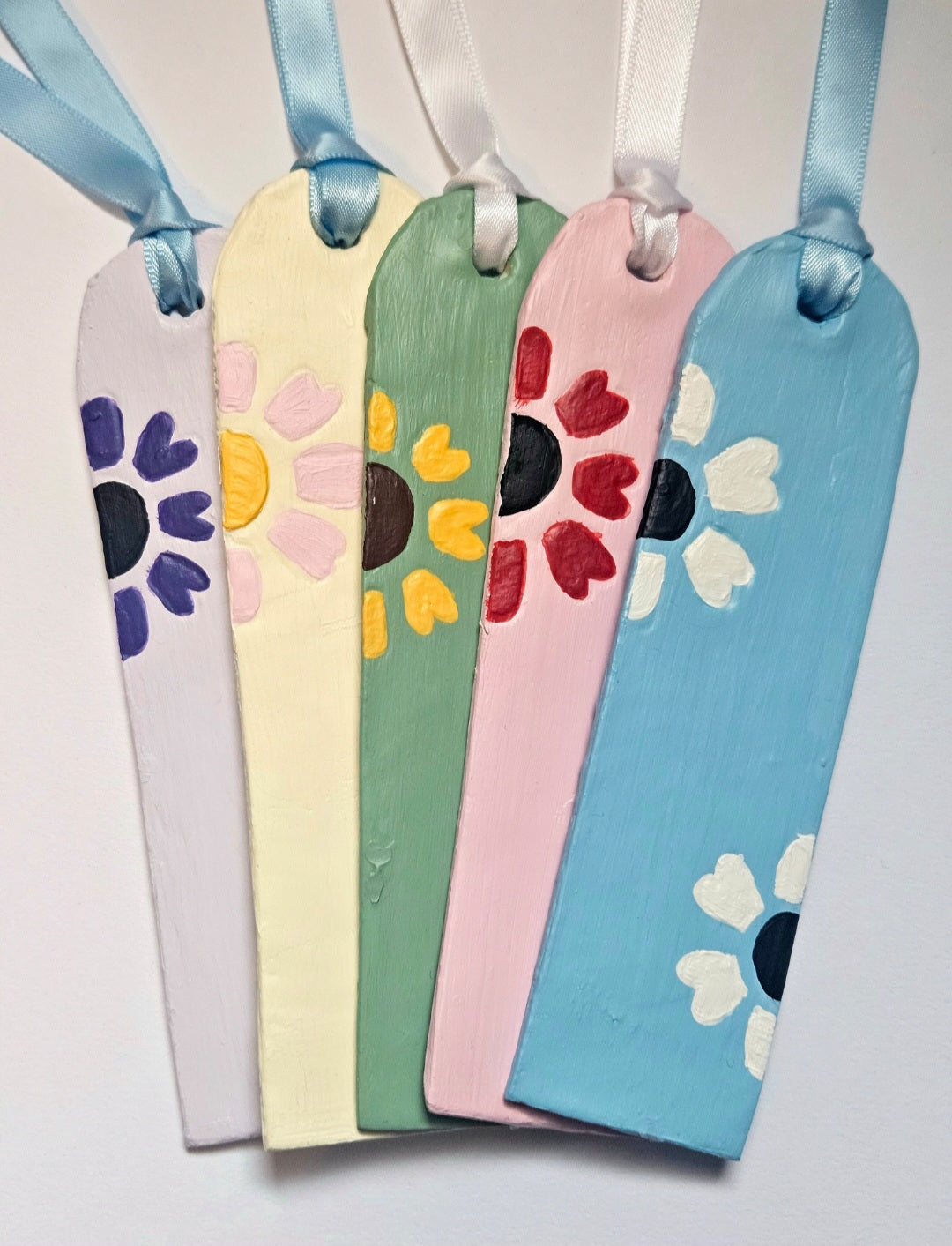 Air Dry Clay Floral Bookmark
