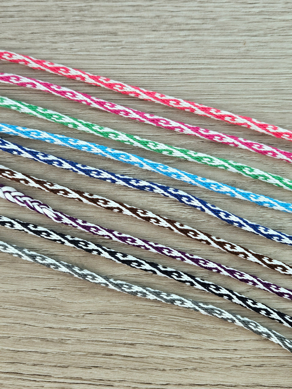 Wave Kumihimo Yarn Bracelet