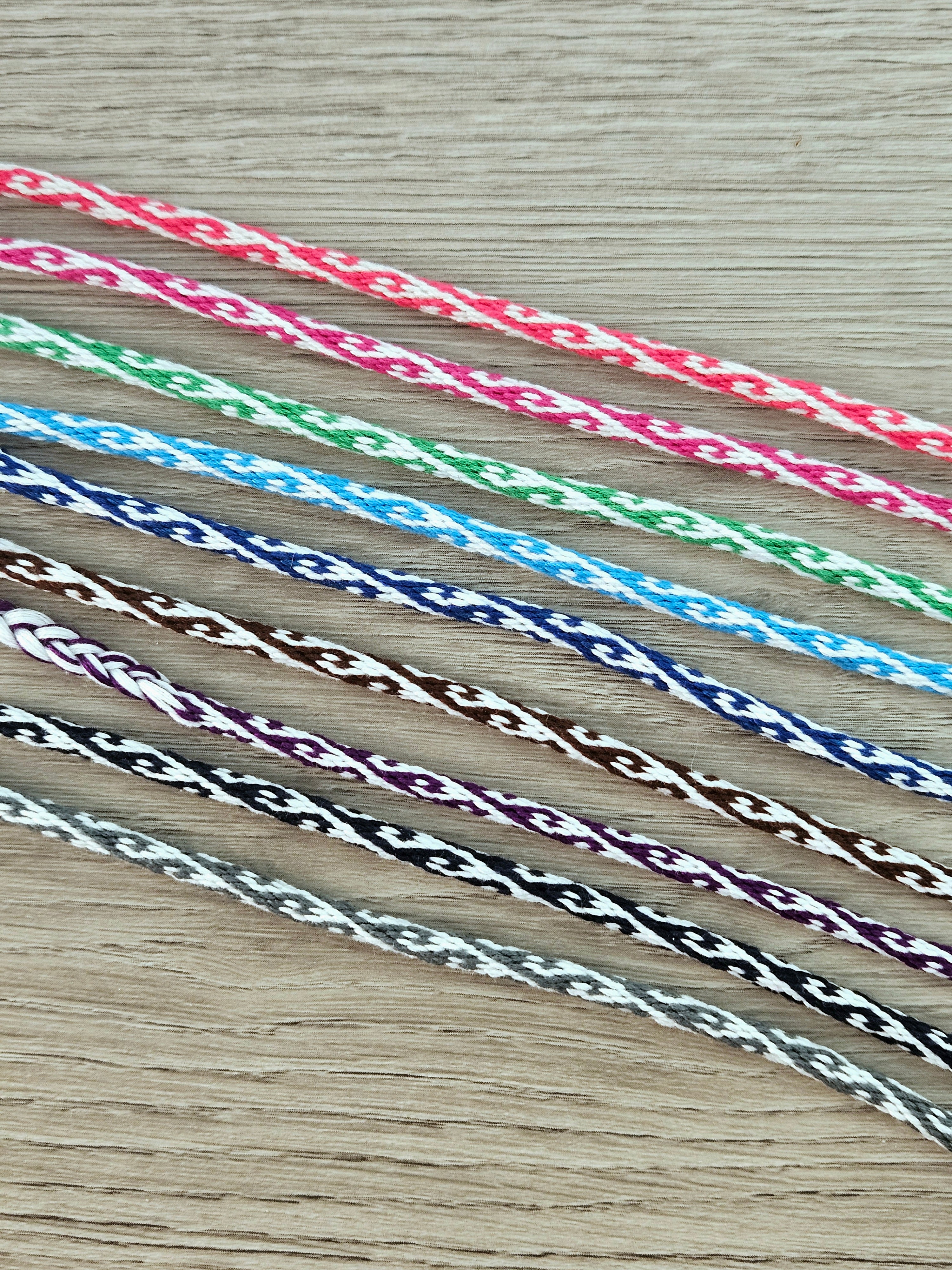 Wave Kumihimo Yarn Bracelet
