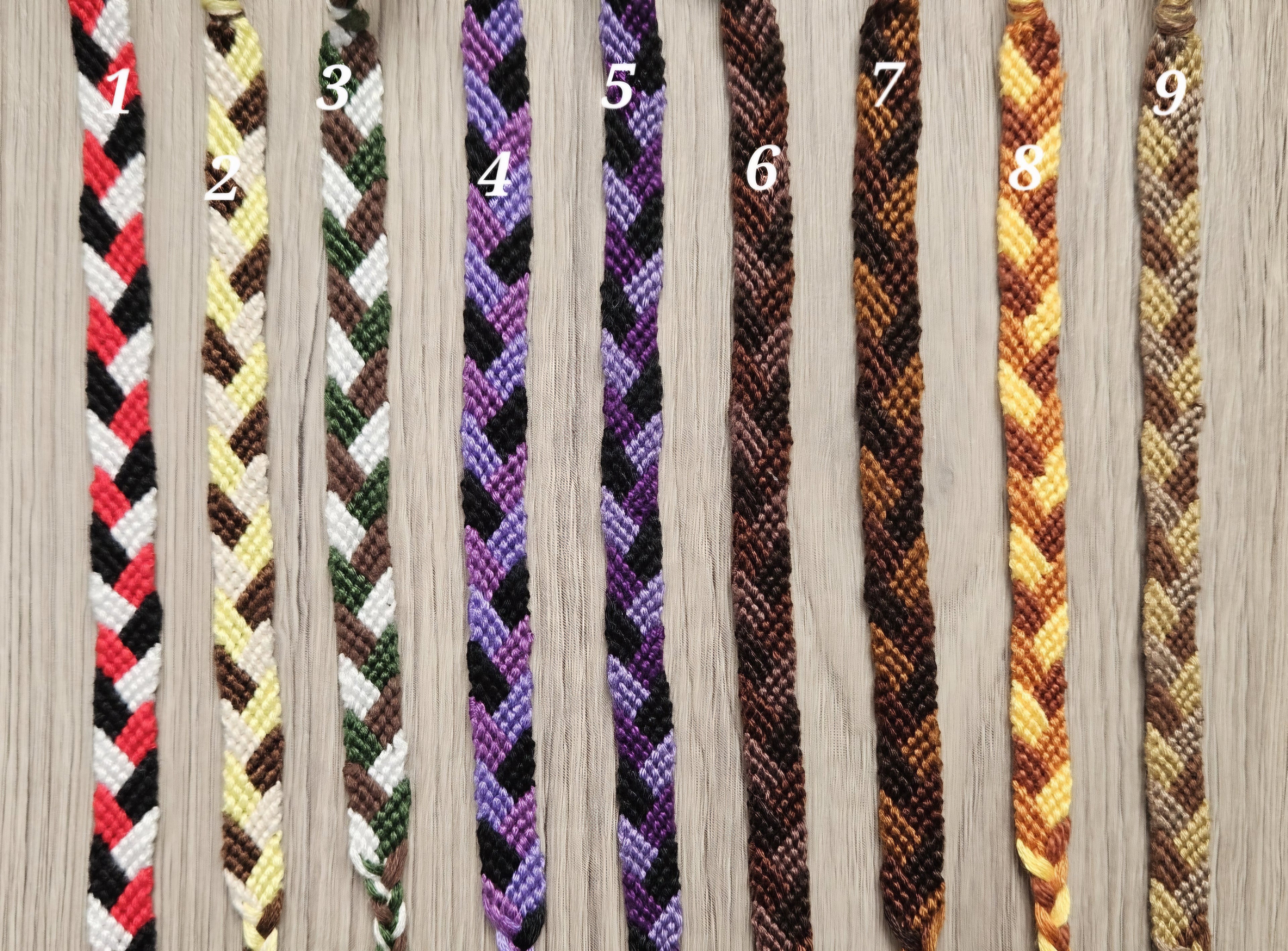 Block Pattern Friendship Bracelet
