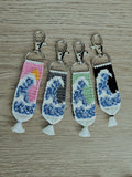 Wave Hand-Knotted Alpha Keychain