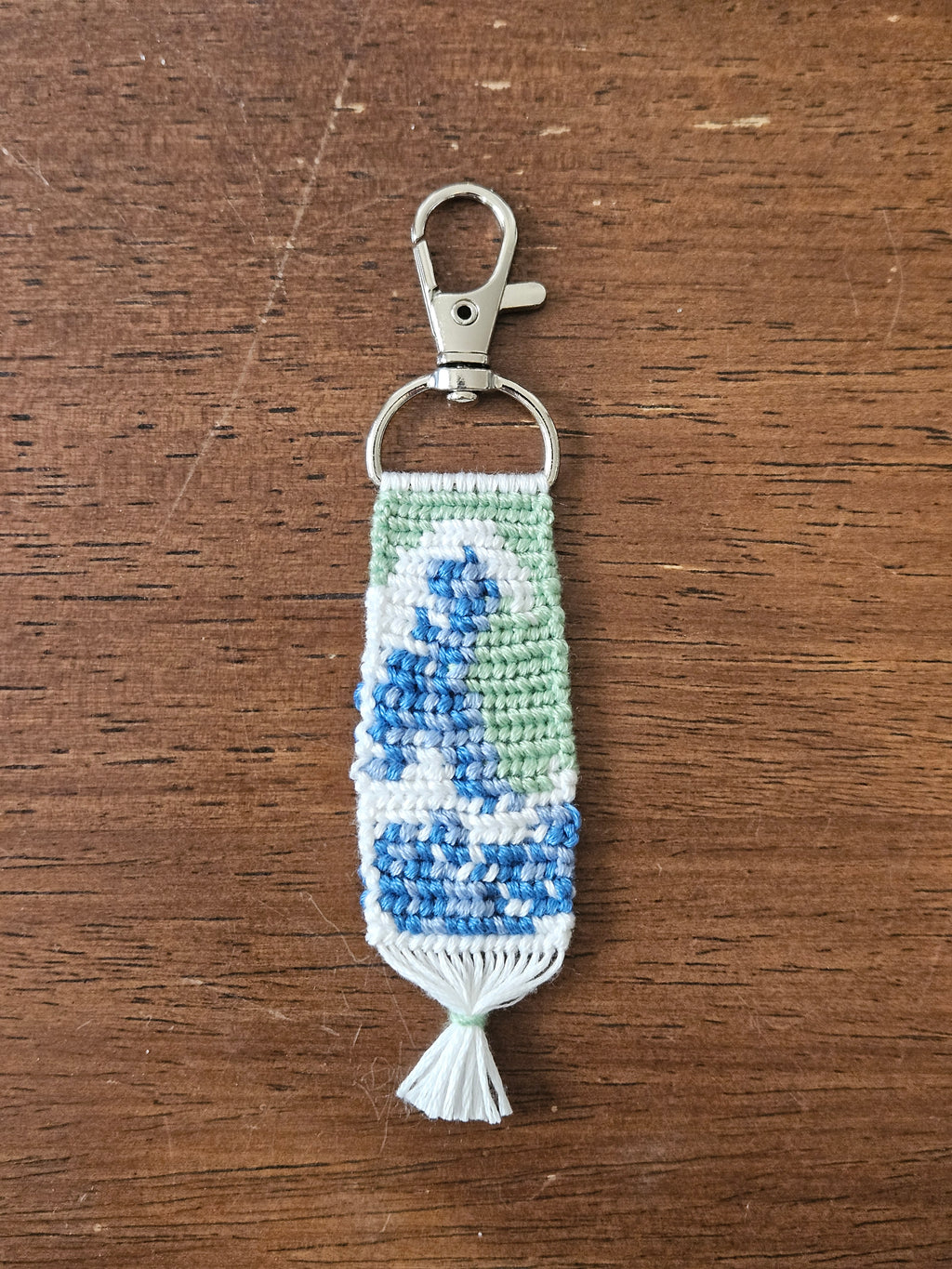Wave Hand-Knotted Alpha Keychain
