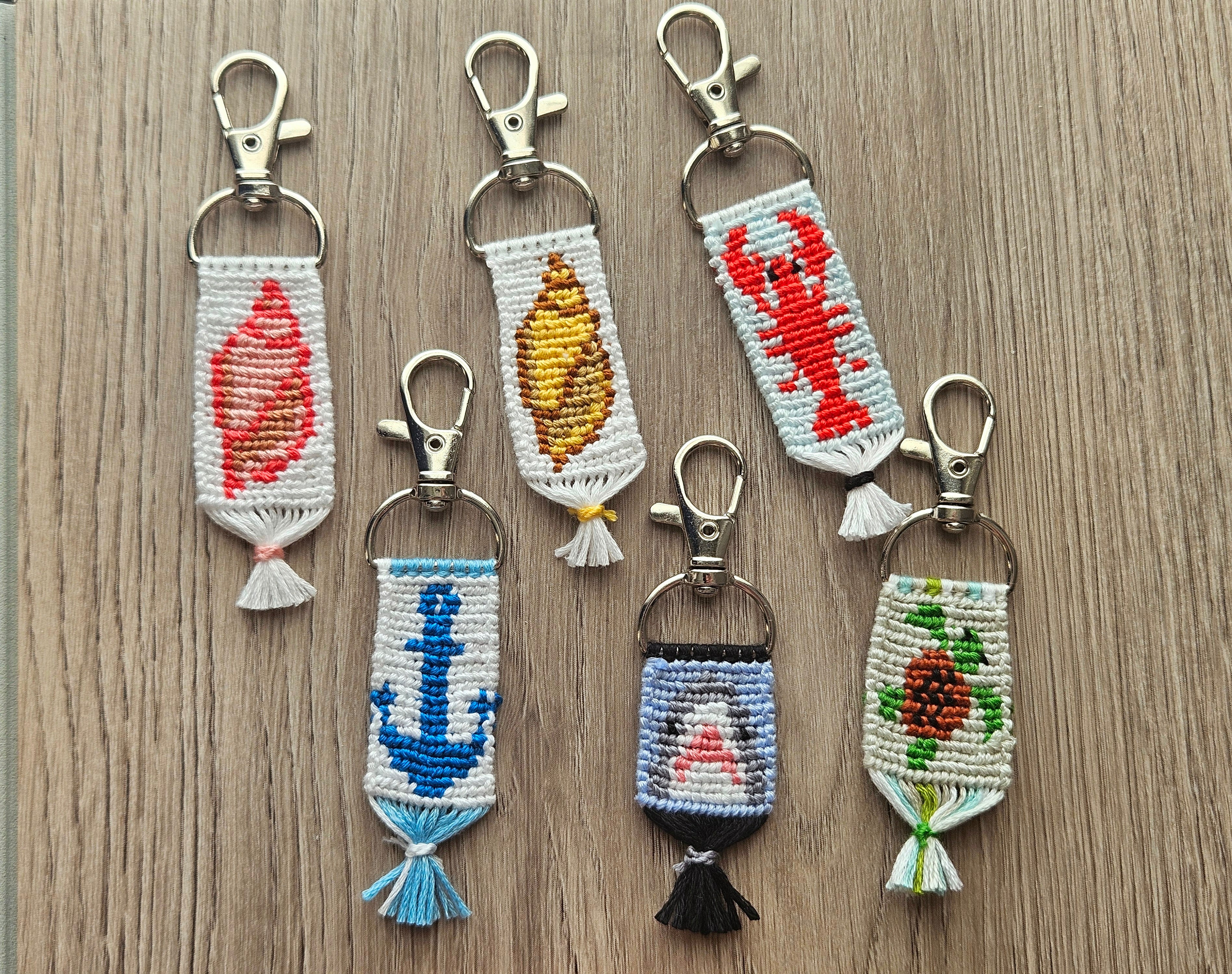 Lobster Hand-Knotted Alpha Keychain