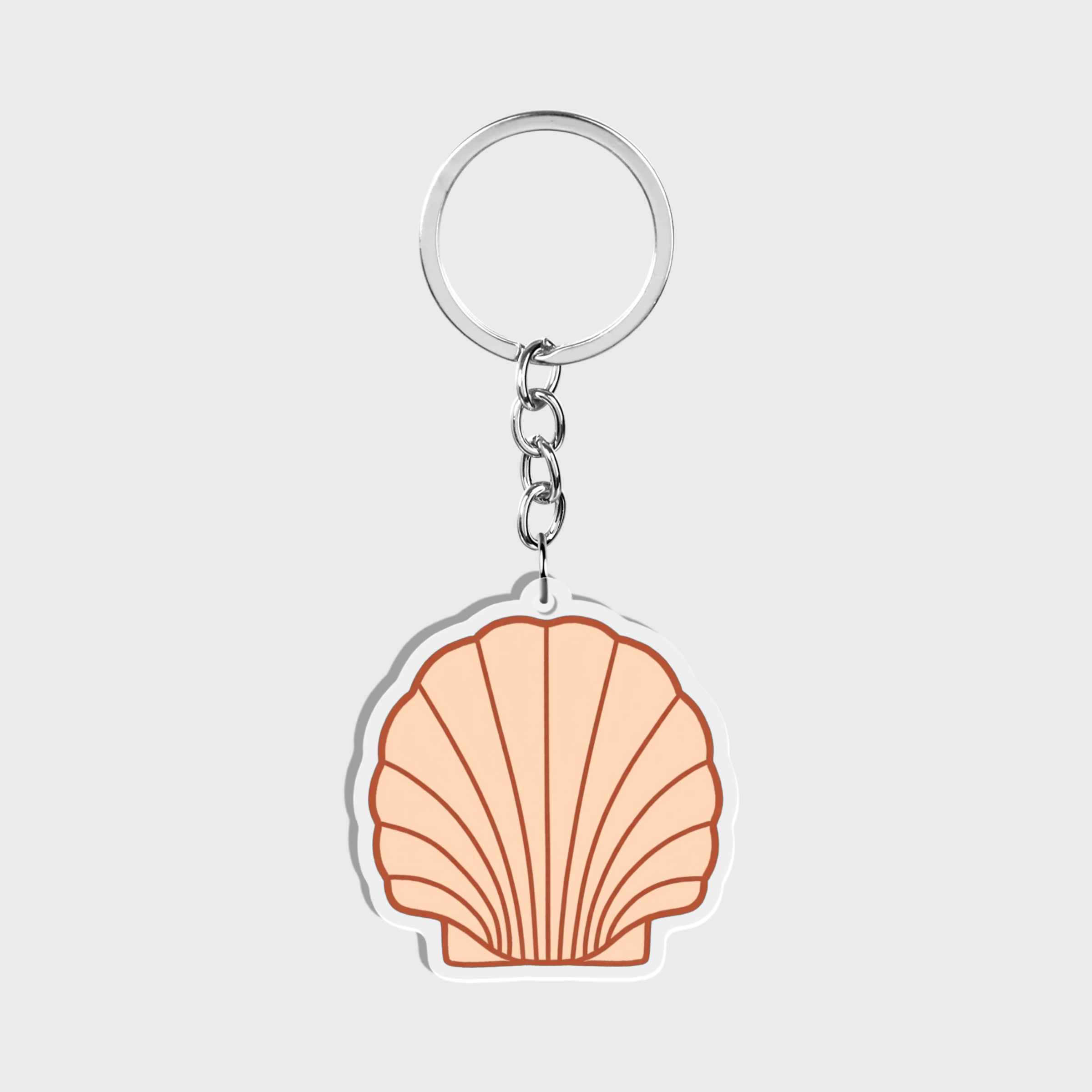 Coastal Acrylic Keychain Collection | Beach Bag Charm & Keyring