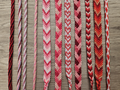 Valentine's Day Friendship Bracelets | Heart & Chevron Styles